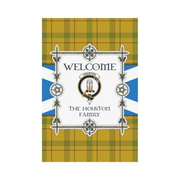 The Houston Clan Garden Flag, Scottish Tartan The Houston Clans Garden Flag New Style