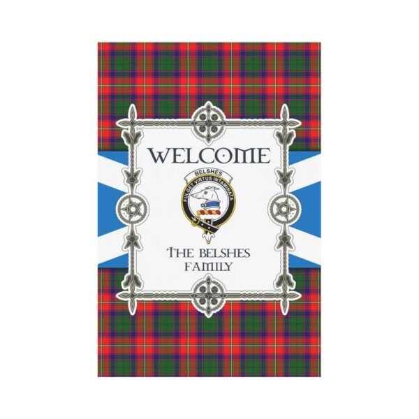 The Belshes Clan Garden Flag, Scottish Tartan The Belshes Clans Garden Flag New Style - Image 2