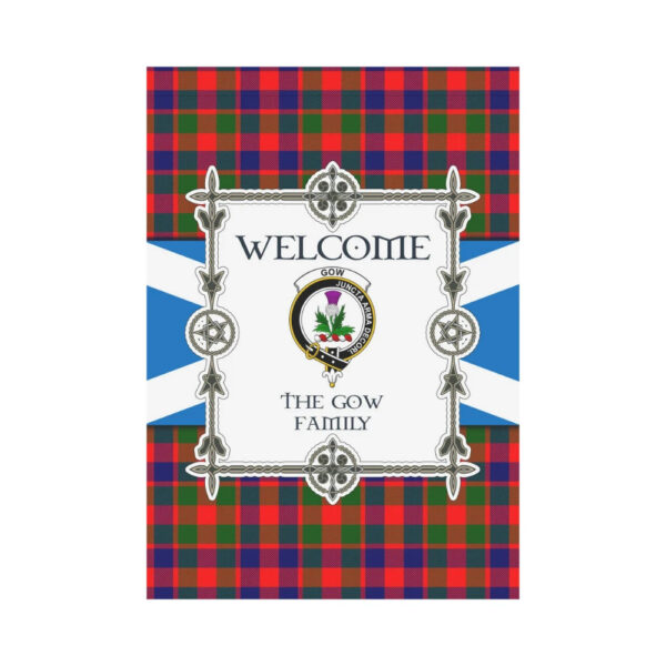 The Gow Clan Garden Flag, Scottish Tartan The Gow Clans Garden Flag New Style - Image 2