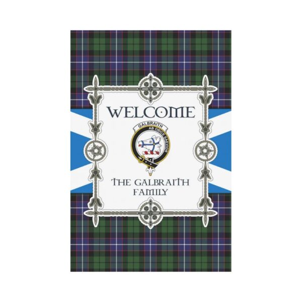 The Galbraith Clan Garden Flag, Scottish Tartan The Galbraith Clans Garden Flag New Style