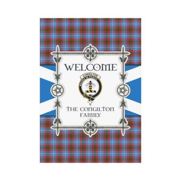 The Congilton Clan Garden Flag, Scottish Tartan The Congilton Clans Garden Flag New Style