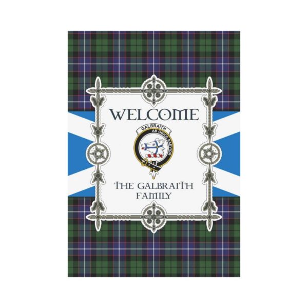 The Galbraith Clan Garden Flag, Scottish Tartan The Galbraith Clans Garden Flag New Style - Image 2