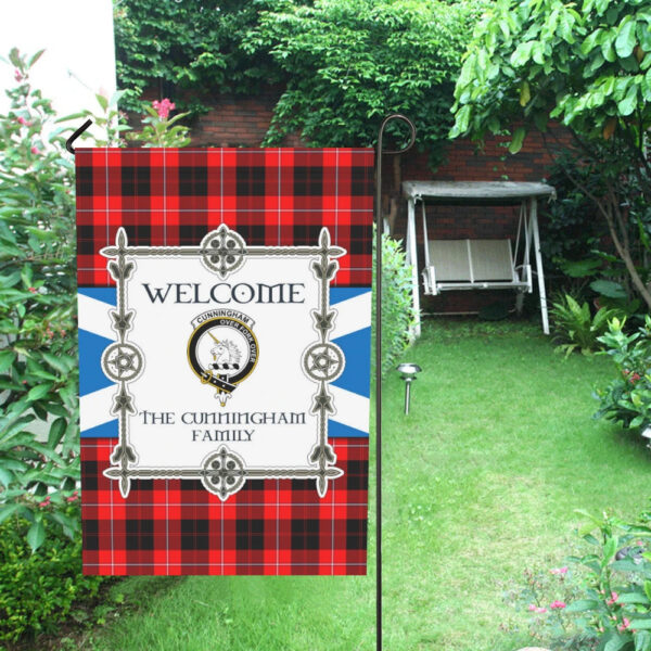 The Cunningham Clan Garden Flag, Scottish Tartan The Cunningham Clans Garden Flag New Style - Image 4