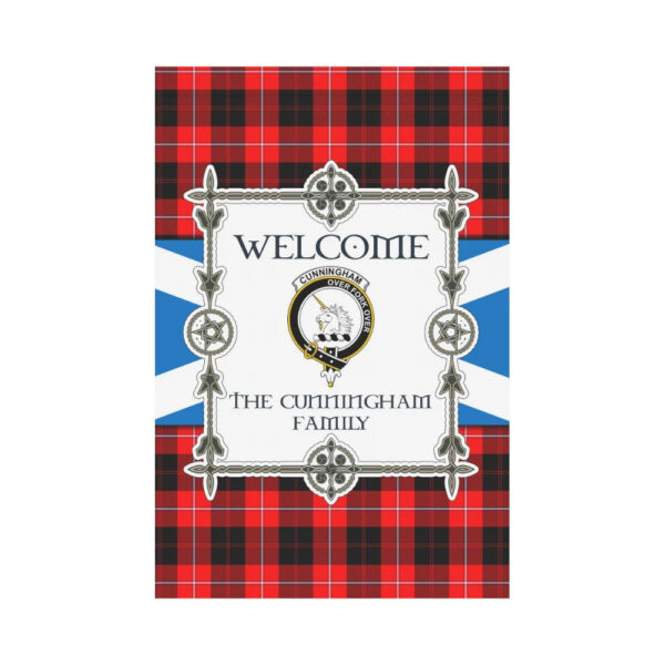 The Cunningham Clan Garden Flag, Scottish Tartan The Cunningham Clans Garden Flag New Style - Image 2