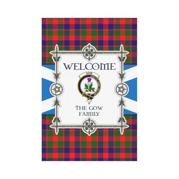 The Gow Clan Garden Flag, Scottish Tartan The Gow Clans Garden Flag New Style