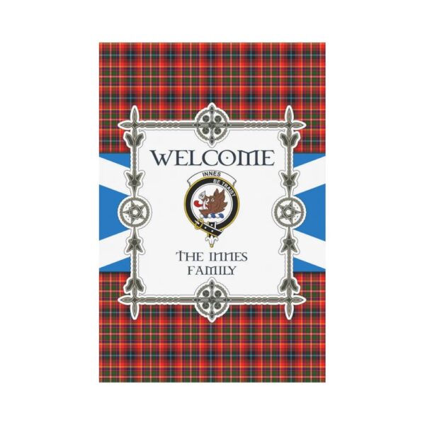 The Innes Clan Garden Flag, Scottish Tartan The Innes Clans Garden Flag New Style