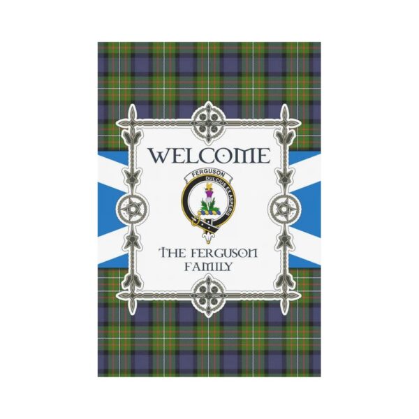 The Ferguson Clan Garden Flag, Scottish Tartan The Ferguson Clans Garden Flag New Style