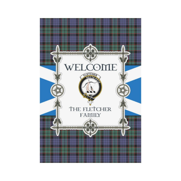 The Fletcher Clan Garden Flag, Scottish Tartan The Fletcher Clans Garden Flag New Style - Image 2