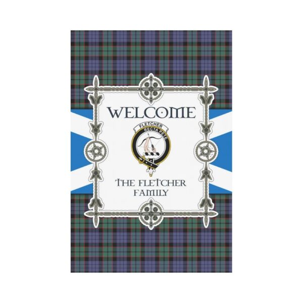 The Fletcher Clan Garden Flag, Scottish Tartan The Fletcher Clans Garden Flag New Style