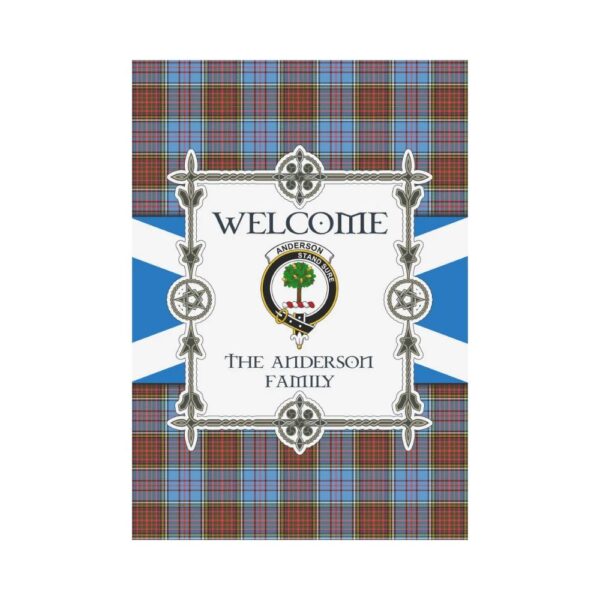 The Anderson  Clan Garden Flag, Scottish Tartan The Anderson  Clans Garden Flag New Style - Image 2