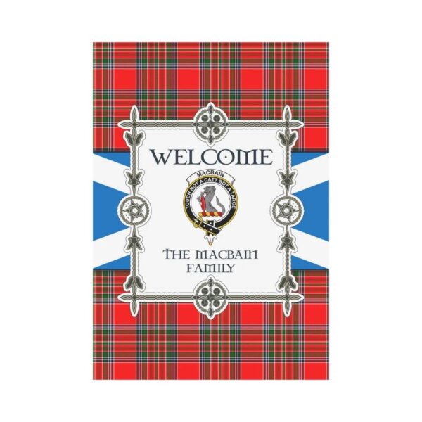 The Macbain Clan Garden Flag, Scottish Tartan The Macbain Clans Garden Flag New Style