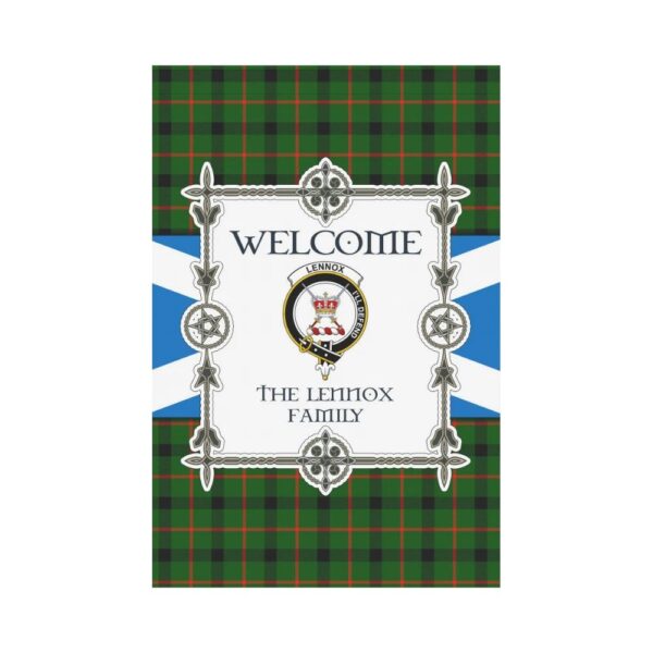 The Lennox Clan Garden Flag, Scottish Tartan The Lennox Clans Garden Flag New Style