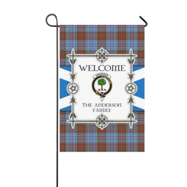 The Anderson  Clan Garden Flag, Scottish Tartan The Anderson  Clans Garden Flag New Style - Image 3