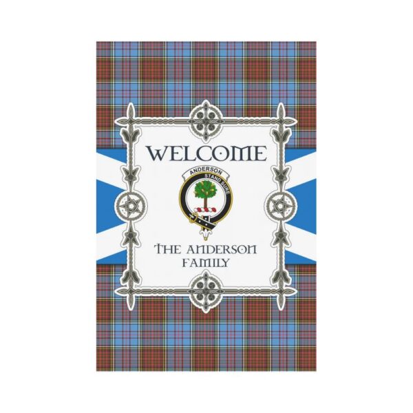 The Anderson  Clan Garden Flag, Scottish Tartan The Anderson  Clans Garden Flag New Style