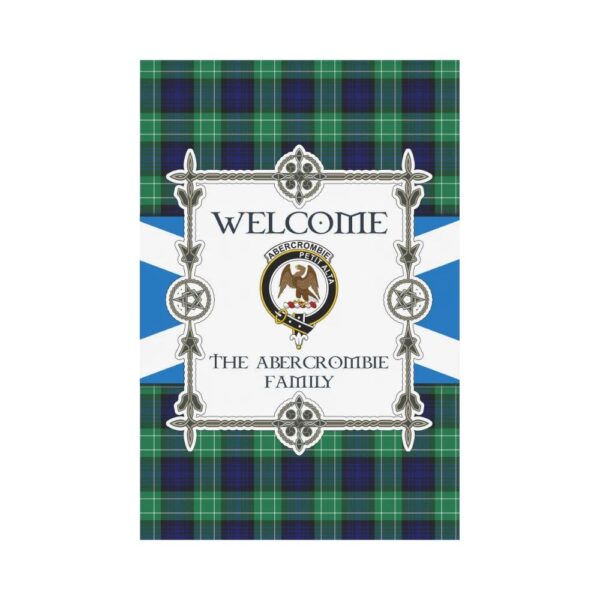 The Abercrombie Clan Garden Flag, Scottish Tartan The Abercrombie Clans Garden Flag New Style