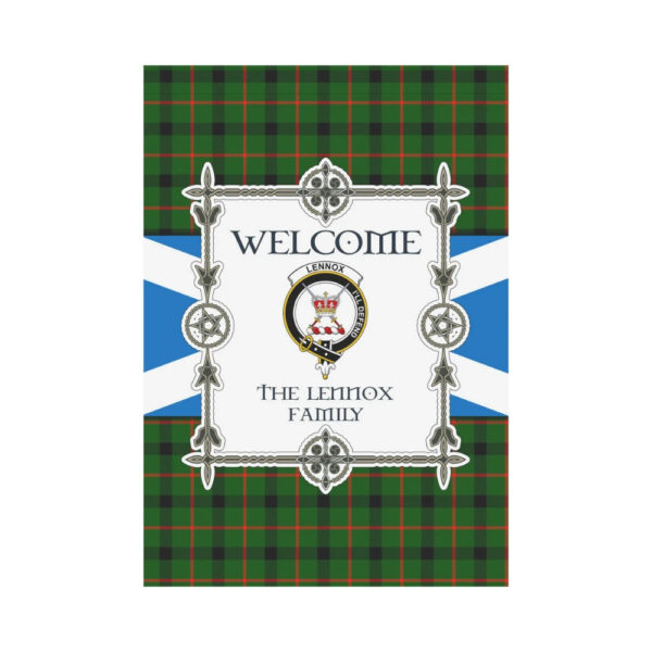 The Lennox Clan Garden Flag, Scottish Tartan The Lennox Clans Garden Flag New Style - Image 2