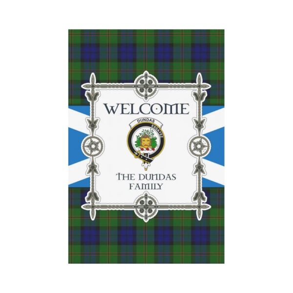 The Dundas Clan Garden Flag, Scottish Tartan The Dundas Clans Garden Flag New Style