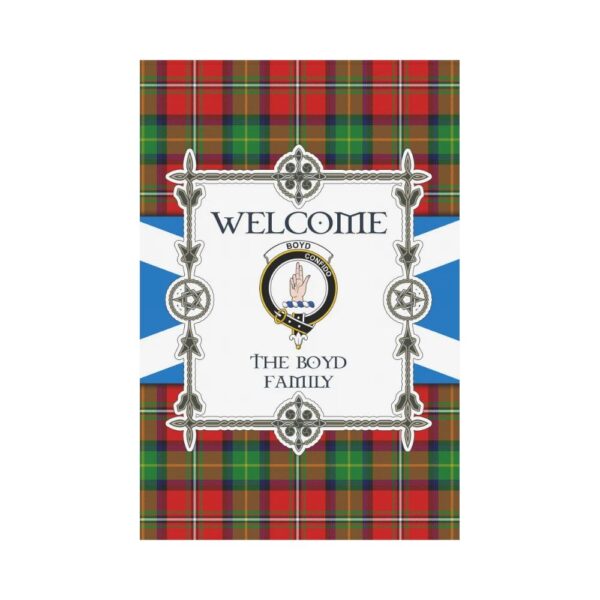 The Boyd  Clan Garden Flag, Scottish Tartan The Boyd  Clans Garden Flag New Style