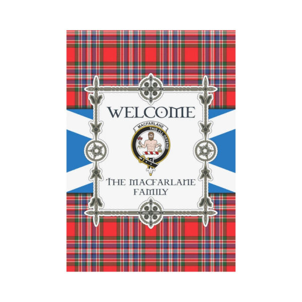 The Macfarlane Clan Garden Flag, Scottish Tartan The Macfarlane Clans Garden Flag New Style - Image 2