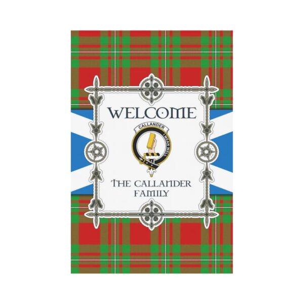 The Callander Clan Garden Flag, Scottish Tartan The Callander Clans Garden Flag New Style