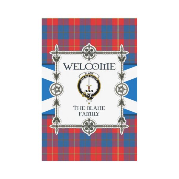 The Blane Clan Garden Flag, Scottish Tartan The Blane Clans Garden Flag New Style