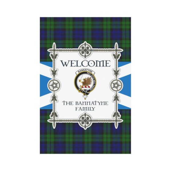 The Bannatyne Clan Garden Flag, Scottish Tartan The Bannatyne Clans Garden Flag New Style