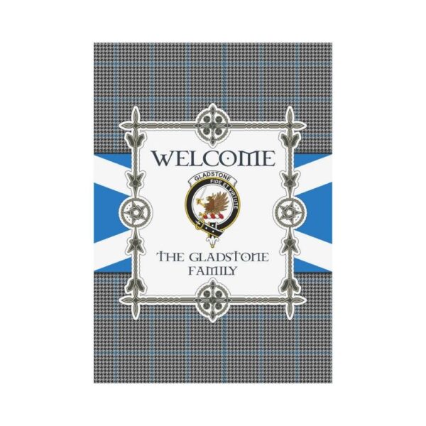 The Gladstone Clan Garden Flag, Scottish Tartan The Gladstone Clans Garden Flag New Style - Image 2