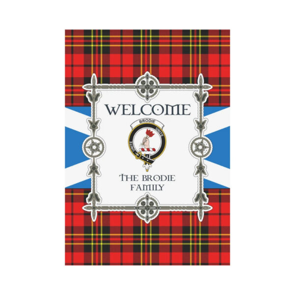 The Brodie Clan Garden Flag, Scottish Tartan The Brodie Clans Garden Flag New Style - Image 2