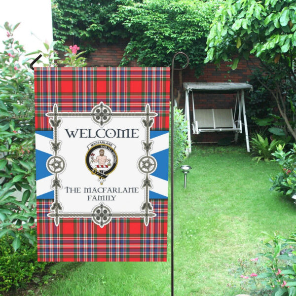 The Macfarlane Clan Garden Flag, Scottish Tartan The Macfarlane Clans Garden Flag New Style - Image 4