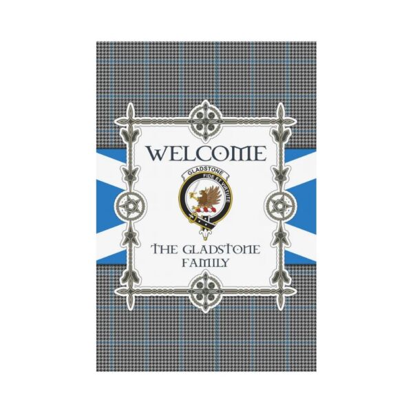 The Gladstone Clan Garden Flag, Scottish Tartan The Gladstone Clans Garden Flag New Style