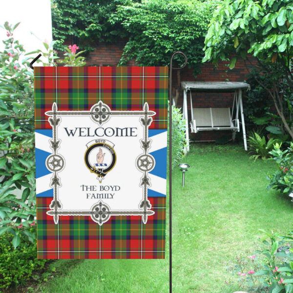 The Boyd  Clan Garden Flag, Scottish Tartan The Boyd  Clans Garden Flag New Style - Image 4