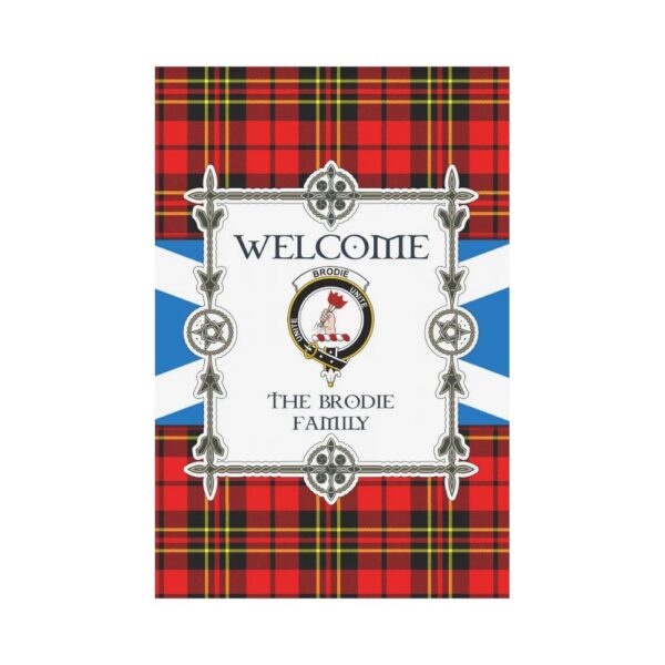 The Brodie Clan Garden Flag, Scottish Tartan The Brodie Clans Garden Flag New Style