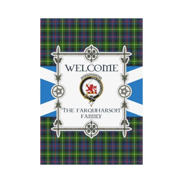 The Farquharson Clan Garden Flag, Scottish Tartan The Farquharson Clans Garden Flag New Style - Image 2