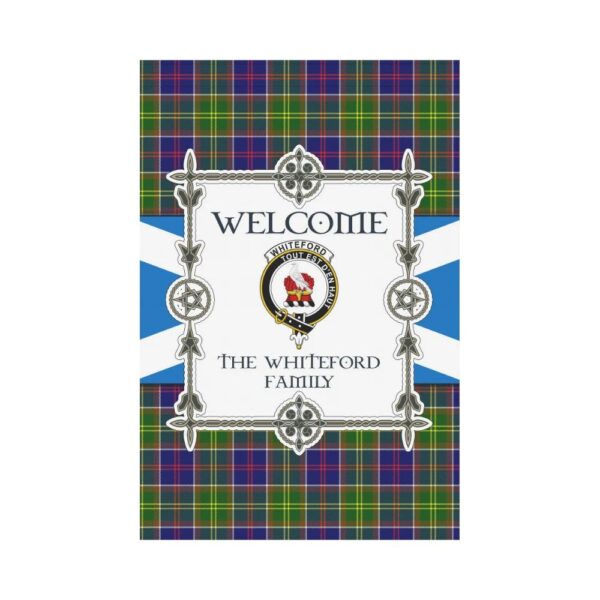 The Whiteford Clan Garden Flag, Scottish Tartan The Whiteford Clans Garden Flag New Style