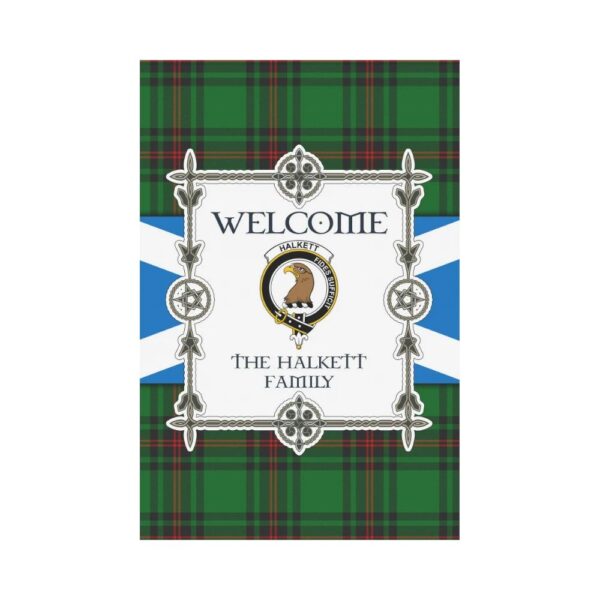 The Halkett Clan Garden Flag, Scottish Tartan The Halkett Clans Garden Flag New Style