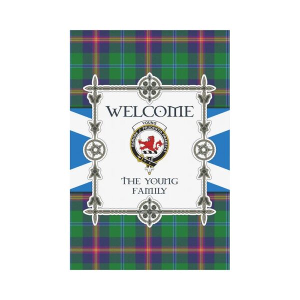 The Young Clan Garden Flag, Scottish Tartan The Young Clans Garden Flag New Style