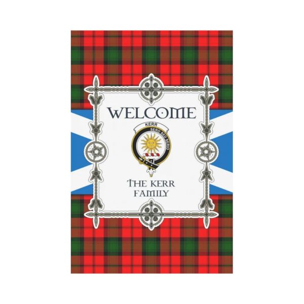 The Kerr Clan Garden Flag, Scottish Tartan The Kerr Clans Garden Flag New Style