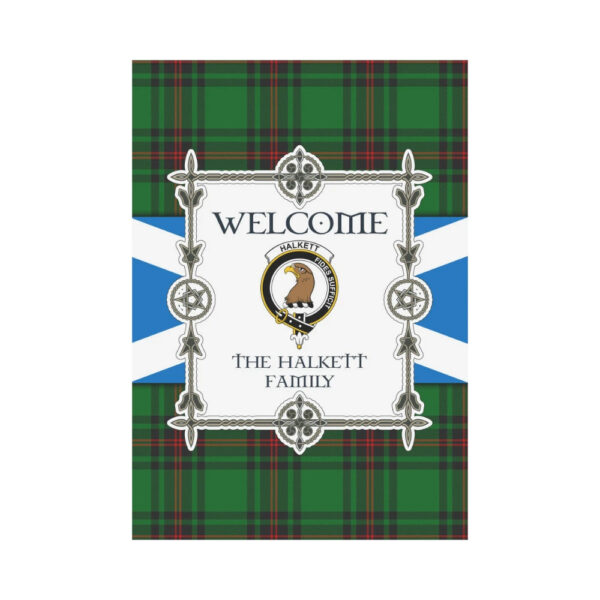 The Halkett Clan Garden Flag, Scottish Tartan The Halkett Clans Garden Flag New Style - Image 2