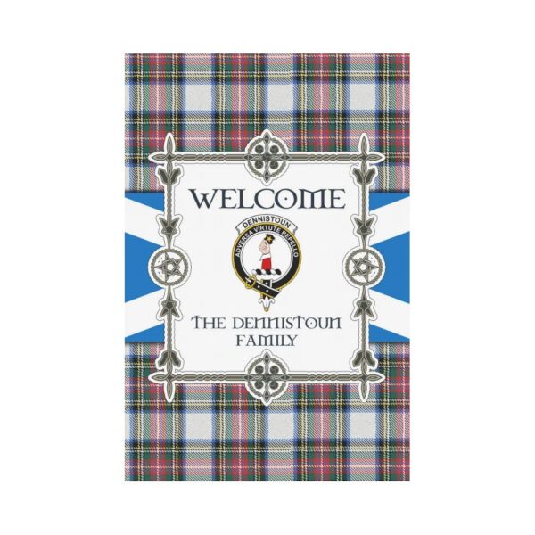 The Dennistoun Clan Garden Flag, Scottish Tartan The Dennistoun Clans Garden Flag New Style