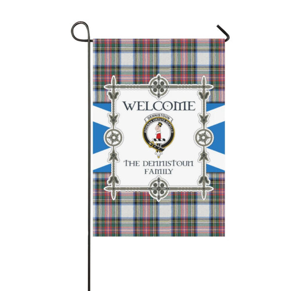 The Dennistoun Clan Garden Flag, Scottish Tartan The Dennistoun Clans Garden Flag New Style - Image 3