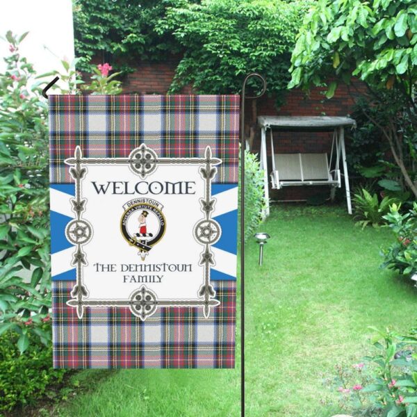 The Dennistoun Clan Garden Flag, Scottish Tartan The Dennistoun Clans Garden Flag New Style - Image 4