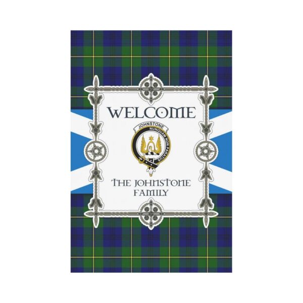 The Johnstone Clan Garden Flag, Scottish Tartan The Johnstone Clans Garden Flag New Style