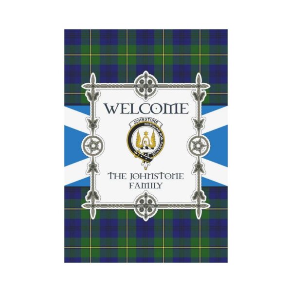 The Johnstone Clan Garden Flag, Scottish Tartan The Johnstone Clans Garden Flag New Style - Image 2