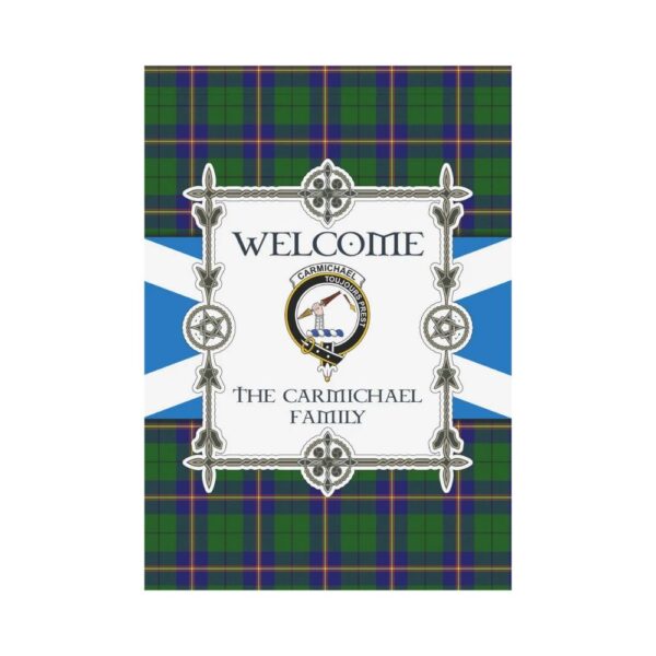 The Carmichael Clan Garden Flag, Scottish Tartan The Carmichael Clans Garden Flag New Style - Image 2