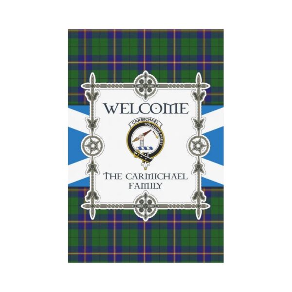 The Carmichael Clan Garden Flag, Scottish Tartan The Carmichael Clans Garden Flag New Style