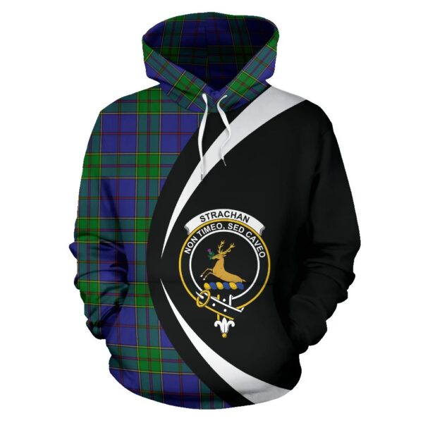 Strachan Clan Hoodie, Scottish Tartan Strachan Clans Hoodie Circle Style