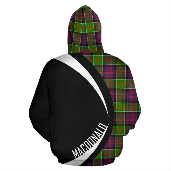 MacDonald Clan Hoodie, Scottish Tartan MacDonald Clans Hoodie Circle Style - Image 2