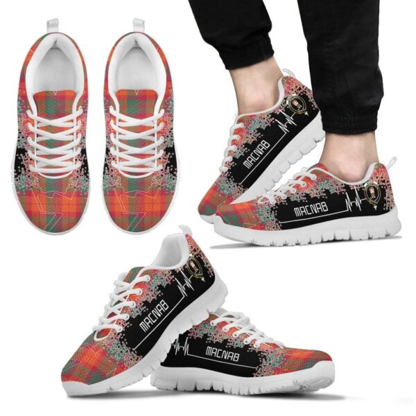 MacNab Ancient Clan Sneaker, Scottish Tartan MacNab Ancient Clans Sneaker Heartbeat Style