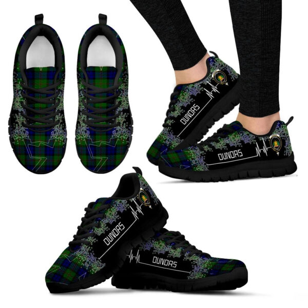 Dundas Modern Clan Sneaker, Scottish Tartan Dundas Modern Clans Sneaker Heartbeat Style - Image 4