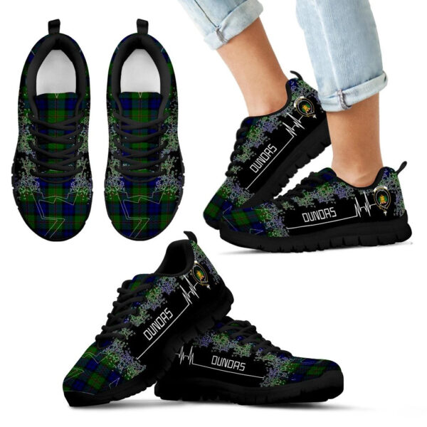 Dundas Modern Clan Sneaker, Scottish Tartan Dundas Modern Clans Sneaker Heartbeat Style - Image 6